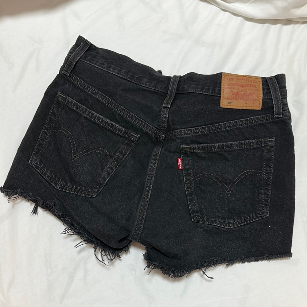 Levi's Women's Black Denim Shorts